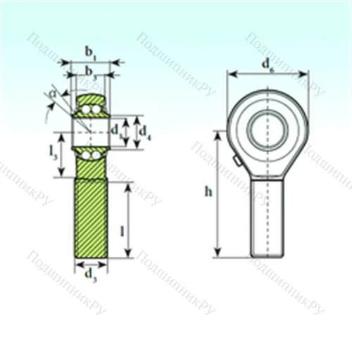 Подшипник шариковый радиальный самоцентрирующийся TSM 08 BB