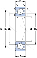 Подшипник 7210 ACD/HCP 4A