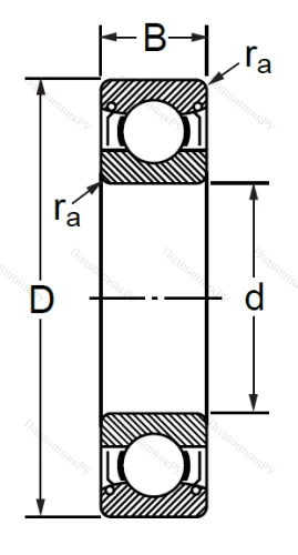 Шариковый однорядный подшипник 76-80317 (6317 ZZC 3) в Сочи
