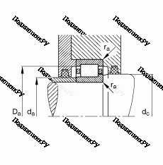 Подшипник NJ 2236-E-M 1