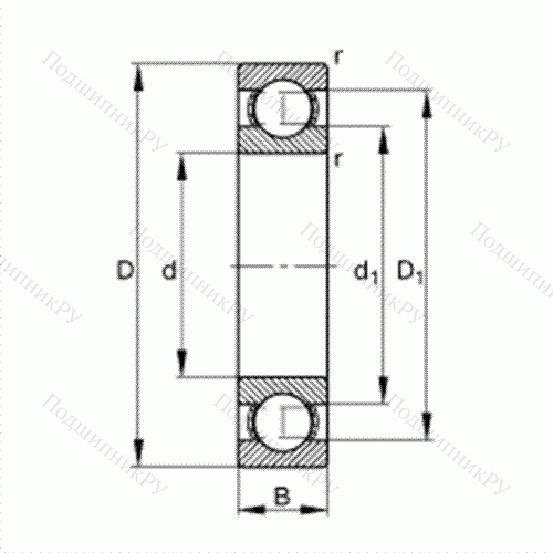 Подшипник шариковый радиальный 61902 от производителя  FAG Подшипник шариковый радиальный 61902 от производителя  FAG