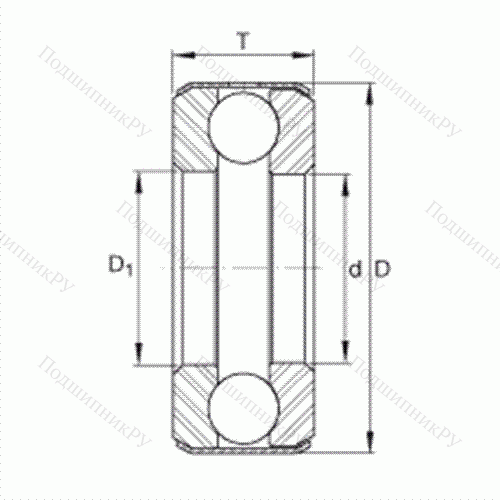 Подшипник шариковый упорный B 31