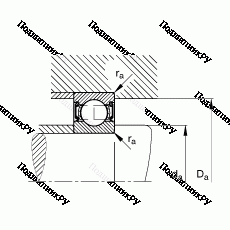 Подшипник 6303-2RSR