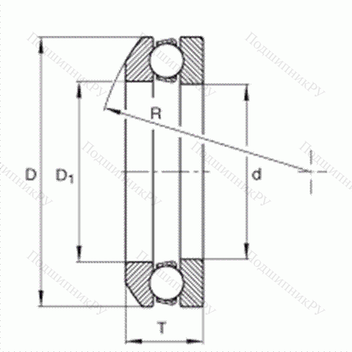 Подшипник шариковый упорный 4117 от производителя  INA Подшипник шариковый упорный 4117 от производителя  INA