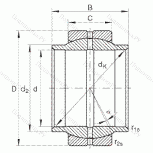 Подшипник шарнирный GE 12-LO